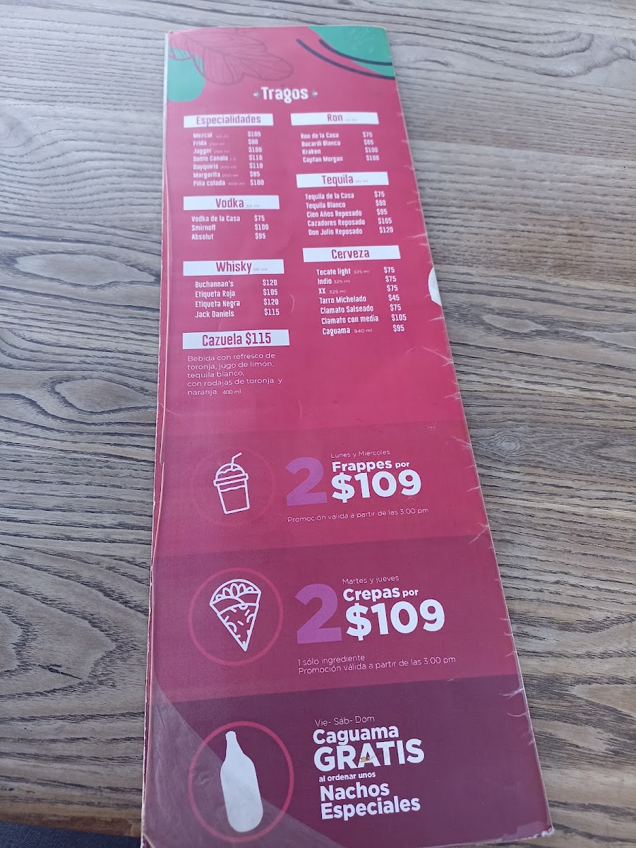 Frida Café Bar Menu - Image 4