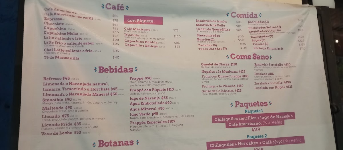 Frida Café Bar Menu - Image 5
