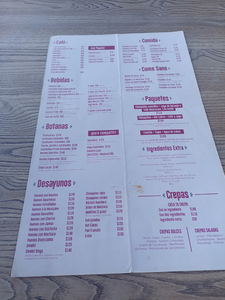 Frida Café Bar Menu - Image 6